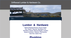 Desktop Screenshot of driftwoodlumber.com