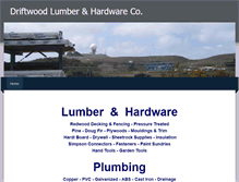 Tablet Screenshot of driftwoodlumber.com